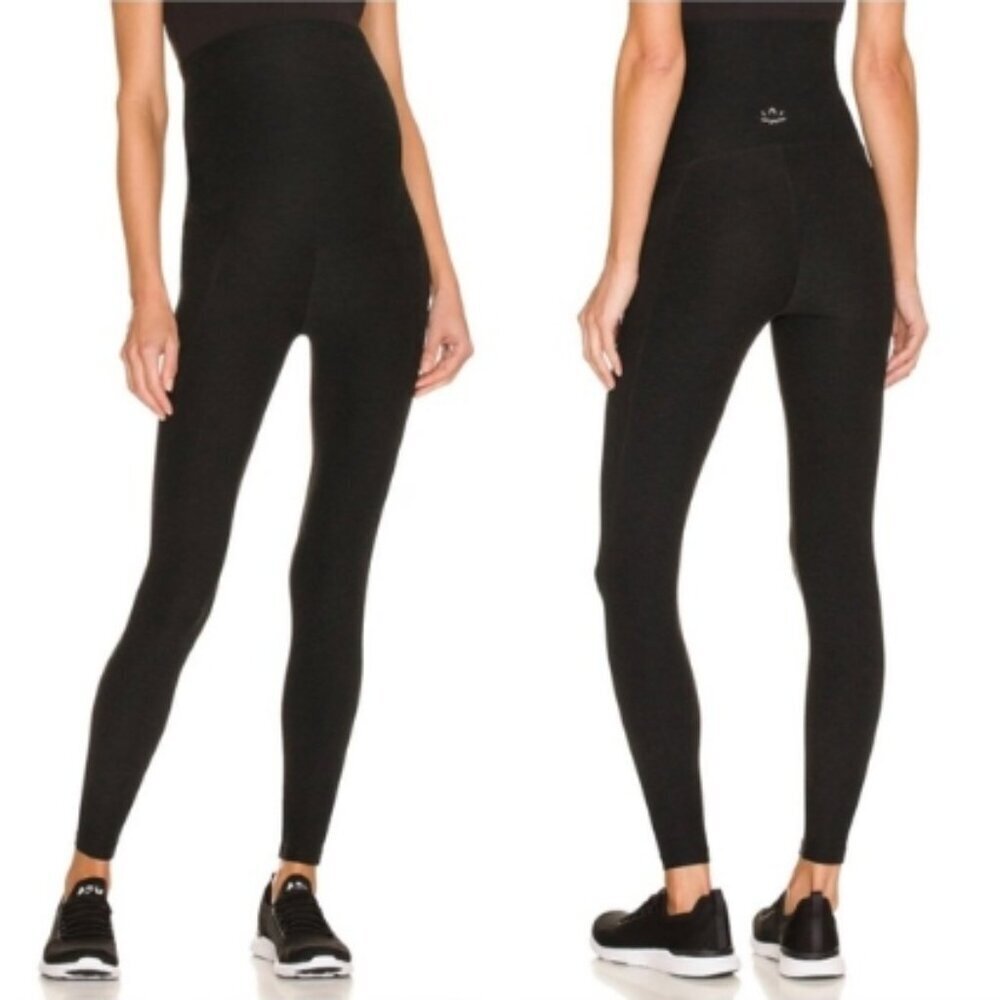 Beyond Yoga BEYOND THE BUMP Maternity Love Long Legging – Black Heather XS – NWT